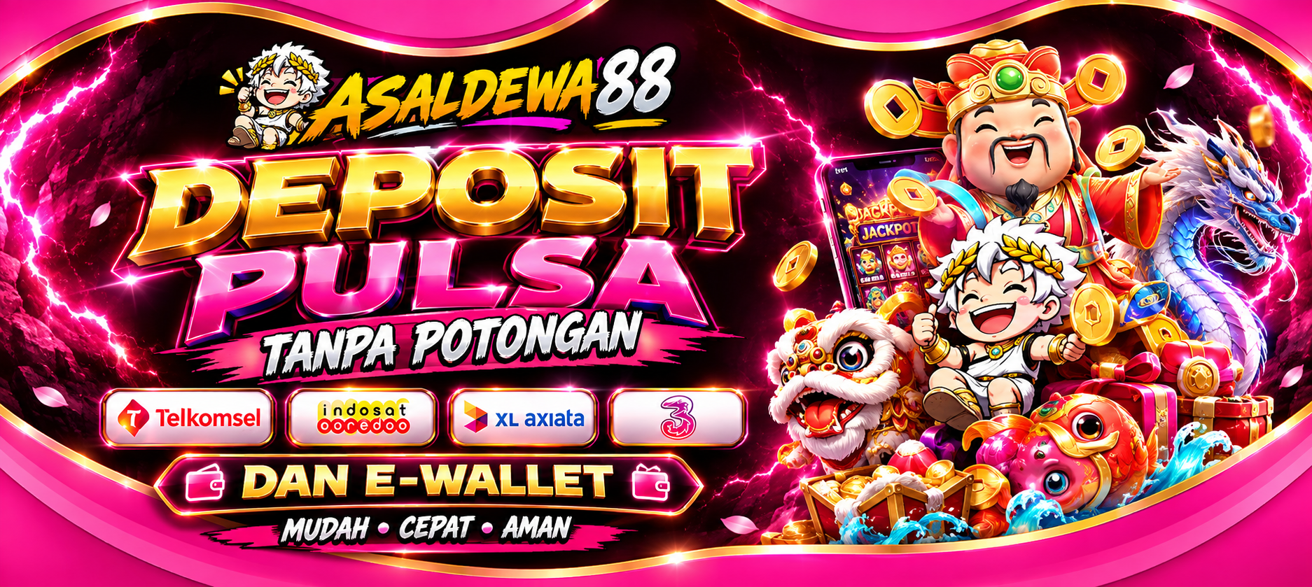 DEPOSIT PULSA TANPA POTONGAN